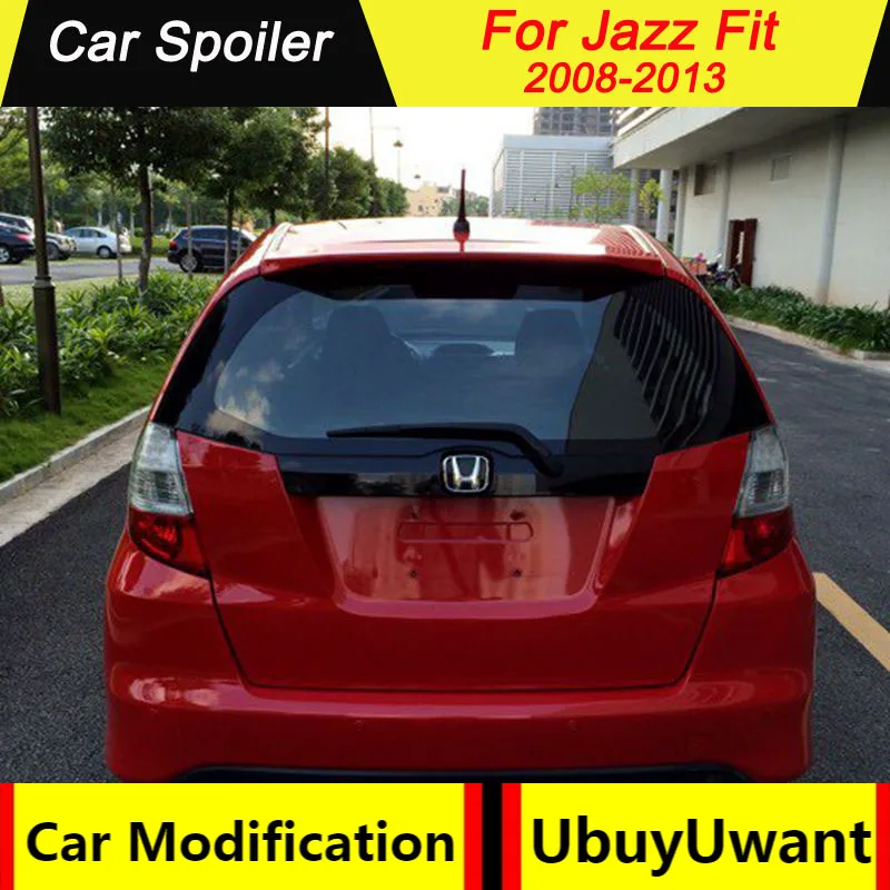 Задний спойлер для Honda Jazz Fit 2008 2009 2010 2011 2012 2013 ABS Праймер украшение в виде