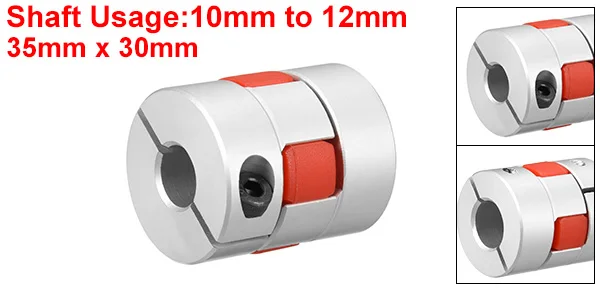 Uxcell 1/2pcs муфта вала L35xD30 6 мм до 6 мм-16 мм до 16 мм отверстие Гибкий Муфта для сервопривода ступенчатый мотор
