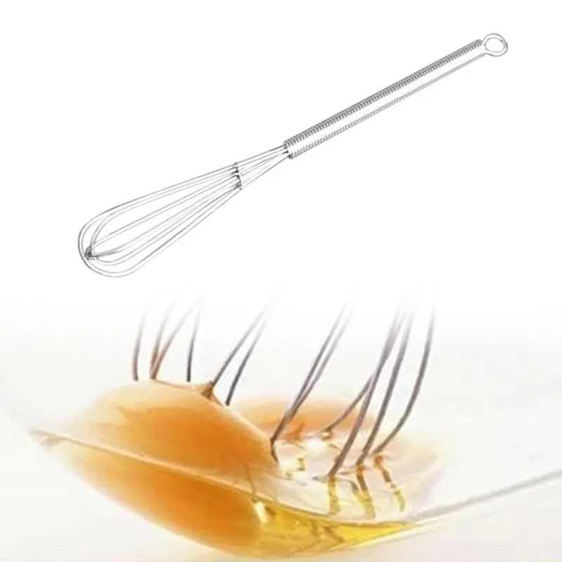 Mini Size Wisks for Cooking Whisk Mixer Egg Beater Mini Salon Hairdressing Tool Stainless Flour Cake Kitchen Blender Stirrer