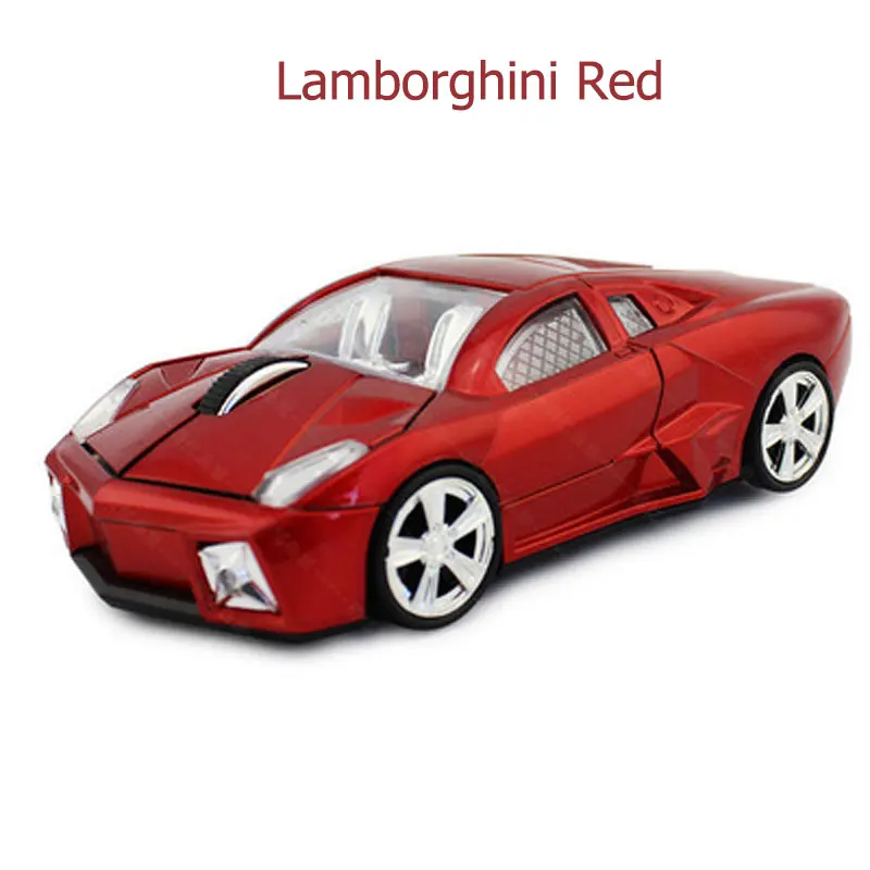 Lamborghini Red 2,4G Автомобильная беспроводная мышь Lamborghini/Beetle/Porsche/Ferrari гоночная Автомобильная оптическая мышь для ПК настольного ноутбука - Цвет: Lamborghini Red