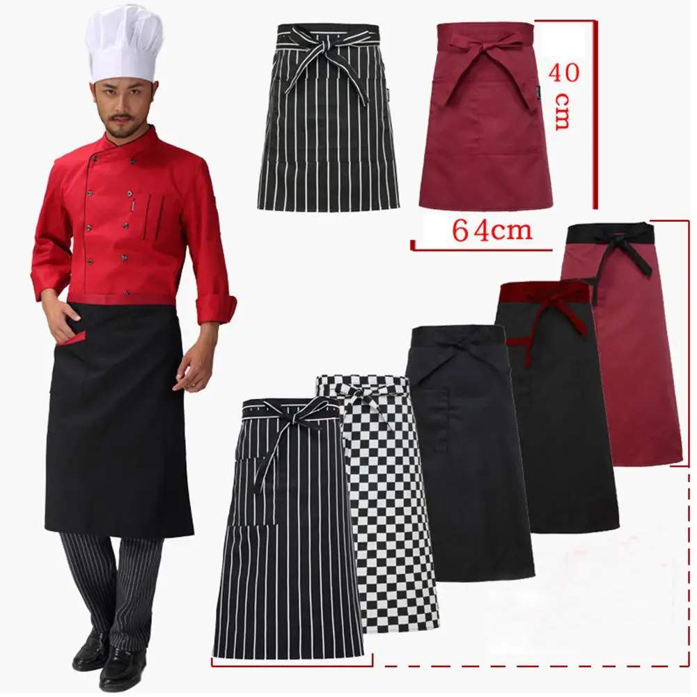 

Women Kitchen Antifouling Chef Apron Polyester Apron Bib for Hotel Restaurant Cafe Cooking Accessories