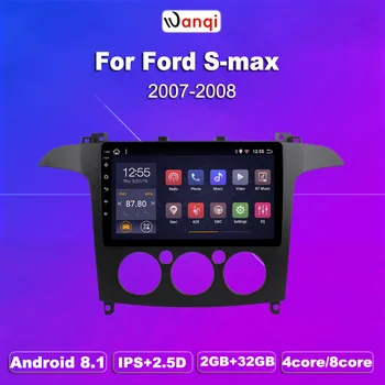 

9 Inch Android 8.1 Car Dvd Gps Player For Ford S-Max 2007 2008 built-in Radio Video Navigation Bt Wifi