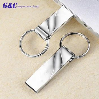 

quality usb flash drive pen drive16GB 32GB to 2TB waterproof Metal Key pendrive Card Memory Stick Drives u disk