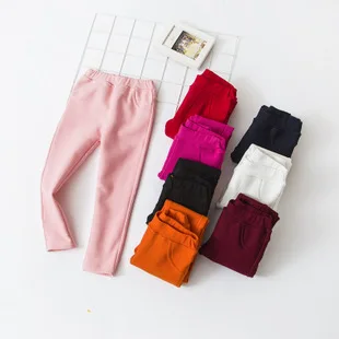 Леггинсы для девочек, весенне-осенние детские льняные цветные вязаные штаны с цветочным принтом, обтягивающие штаны для детей 3, 5, 7, 9 лет