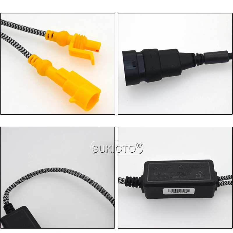 SUKIOTO 2PCS 12V 24V Universal Car Headlight Xenon Ballast 75W Fast Start HID Replacement Ballast Ignition For Auto Truck Boat (3)