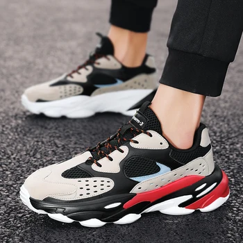 

2020 Men Sports Shoes Mesh White Sneakers Light Breathable Comfortable Light Casual Shoes for Men Running Walking Sneaker