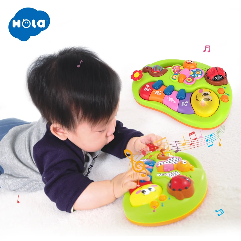 

HOLA TOYS 927 Baby Toys Learning Machine Toy with Lights & Music & Learning Stories Toy Musical Instrument for 6 old children
