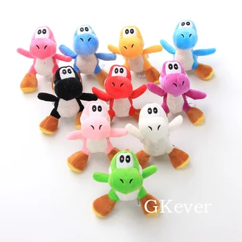 

10 Colors Super Mario Bros Yoshi Dragon Mini Stuffed Animals 12 cm Plush Keychain Cute Soft Dolls Gift for Kids