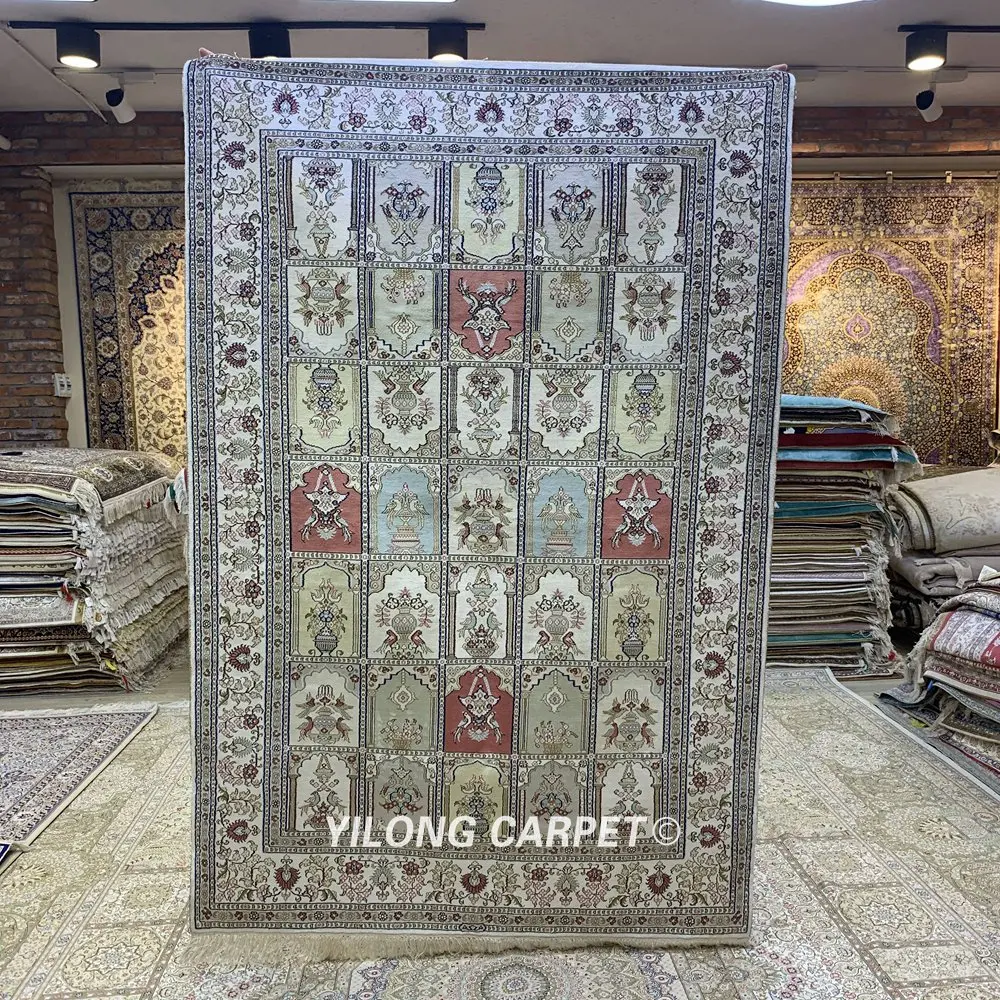 Yilong 4'x6' традиционный ручной завязанный Vantage ковер античный четыре сезона Восточный ковер (HF281B)