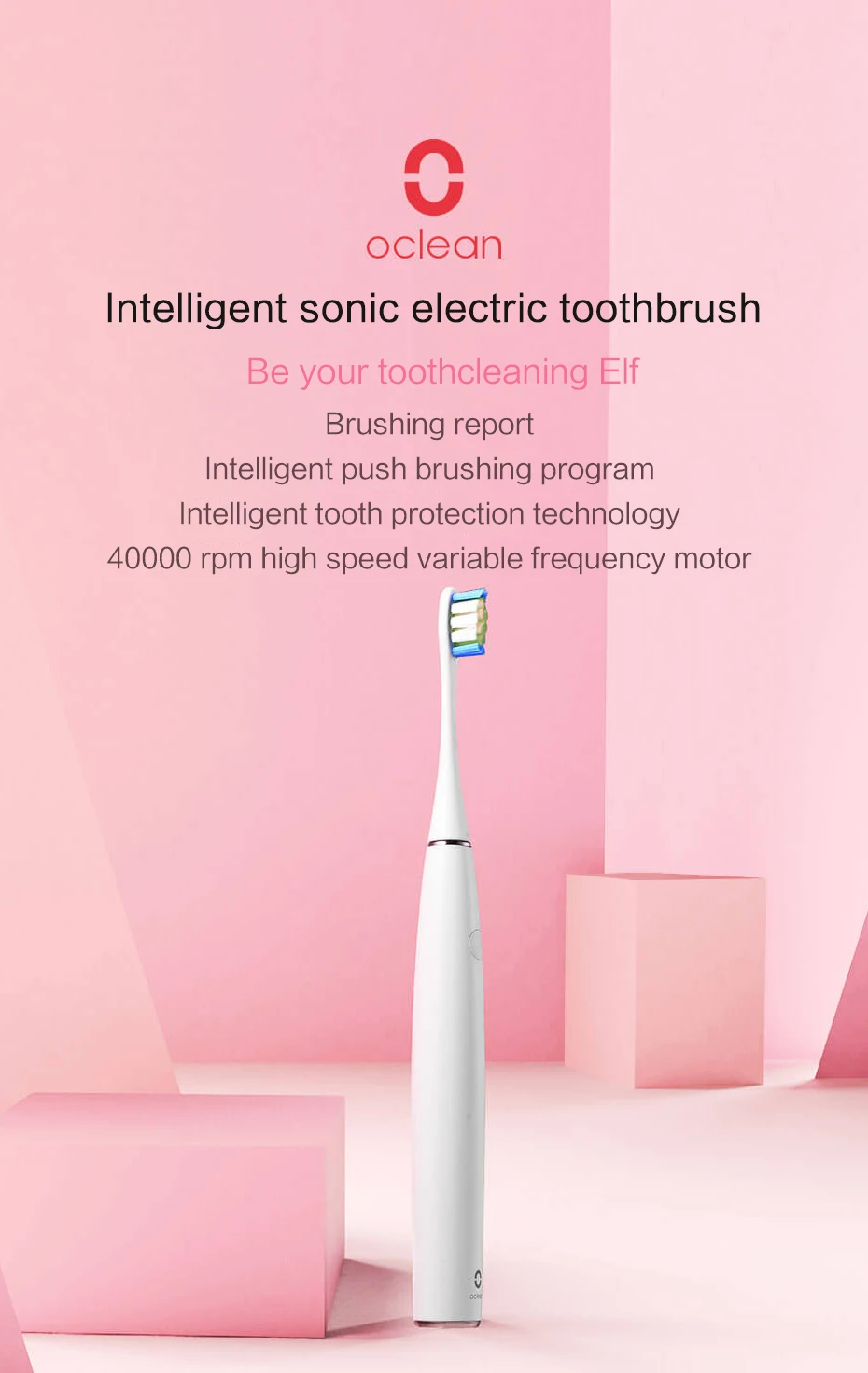 Xiaomi Oclean Air звуковая электрическая зубная щетка Водонепроницаемая ультразвуковая автоматическая USB перезаряжаемая умная щетка для зубов для взрослых