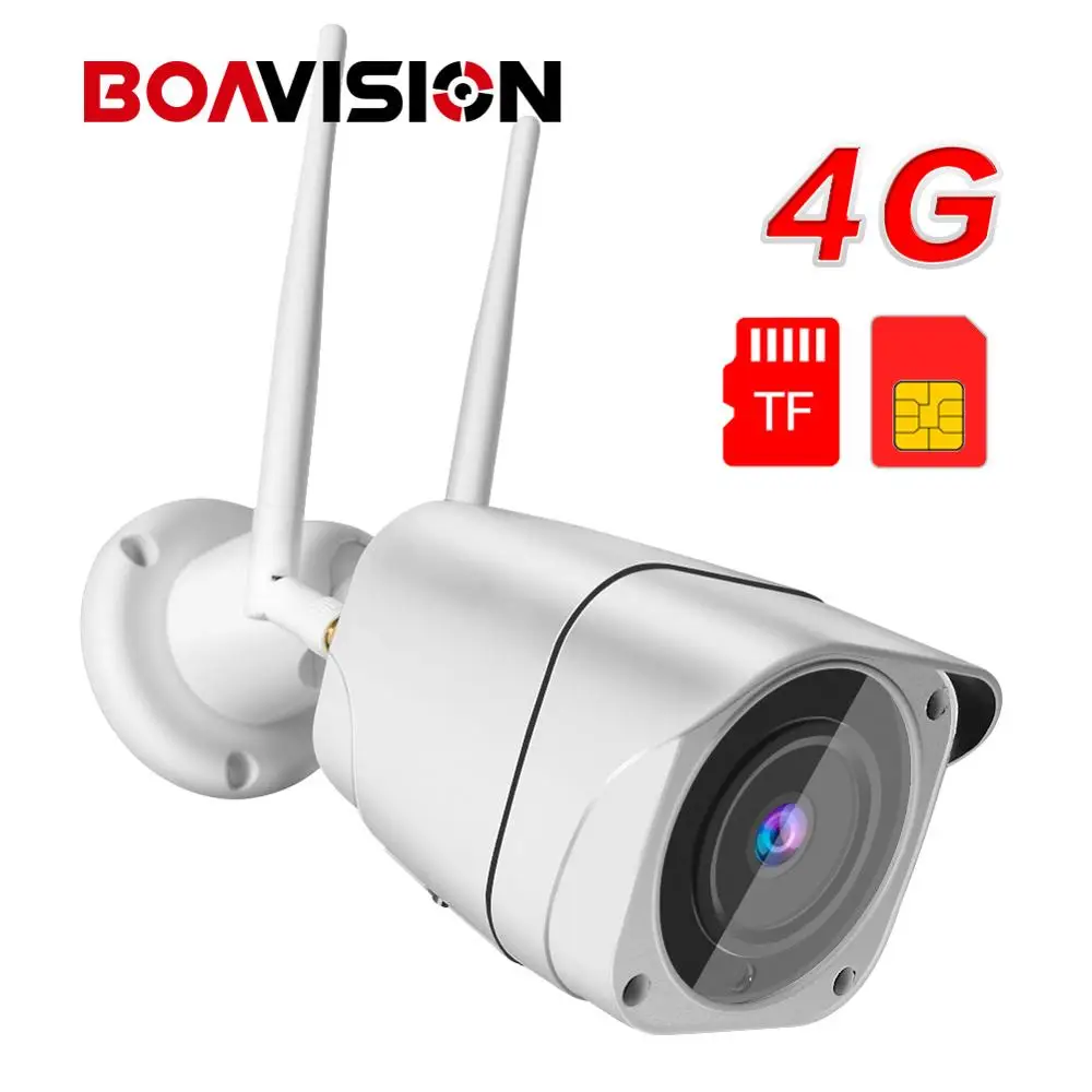 

3G 4G SIM Bullet Camera 1080P 5MP IMX335 Two Way Audio Wireless Security Video CCTV Camera Outdoor IR 20m TF SD Card P2P CamHi