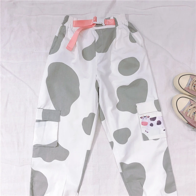 pantalon motif vache