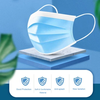 

In Stock Face Mask Disposable Anti PM2.5 Anti Particle Mask Breathable Dustproof Mouth Mask Anti-dust antivirus