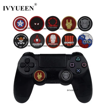 

IVYUEEN 2 pcs Grips Cover for Dualshock 4 PS4 Pro Slim Controller for XBox One X S 360 for Switch Pro Thumb Analog Stick Caps