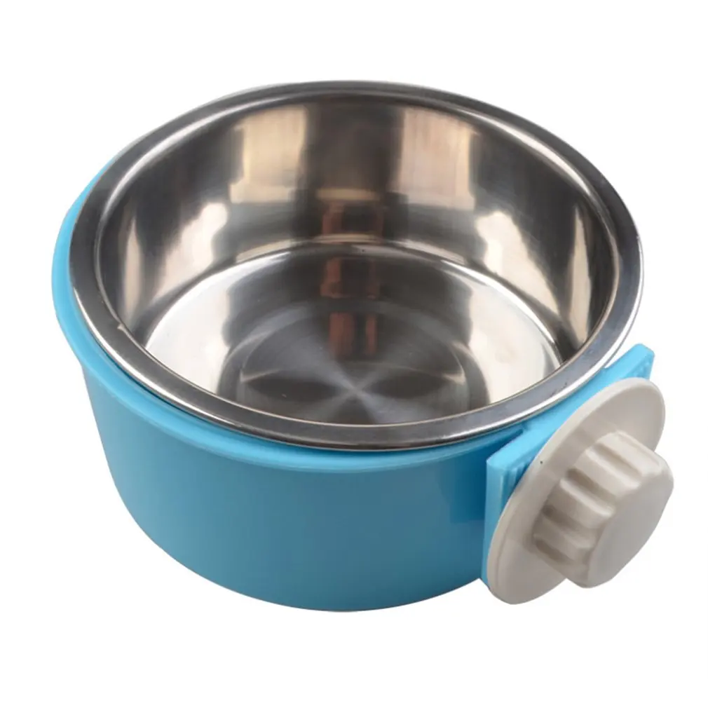 

Free Shipping Heat-Resistant Pets Stainless Steel Hang Type Dog Bowl Pet Food or Water Bowl Dish Pet Supplies for Dog