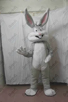 

quality easter bunny mascot costumes grey rabbit costume