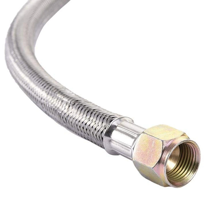 0~30 Psi Propane Regulator High Pressure Gas Regulator Adjustable Braided 3/8 Inch Flare Swivel Nut Hose Connector With Gauge Fo