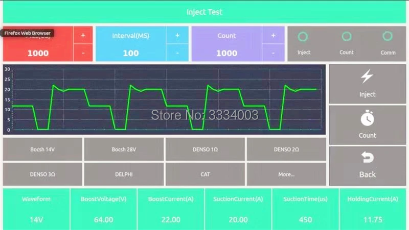 Стандартная рельсовая Форсунка QR код система тестирования запросов для BOSCH DENSO