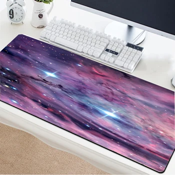 

Yuzuoan Cosmic Colorful Stars Large Mouse Pad Game E-sports Player PC Keyboard Comfort Control Desk Mat / Carpet Mat 900x400mm