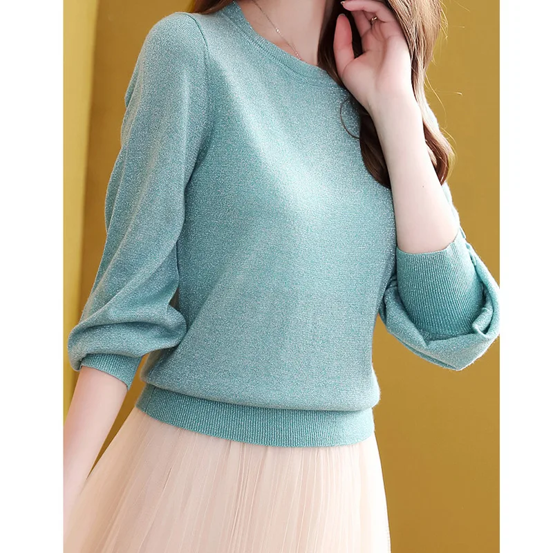 

Fashion Elegant Liangsi Sweater Women's Pullover 2019 Autumn New Style Slim Fit Slimming Long Sleeve Sweater a