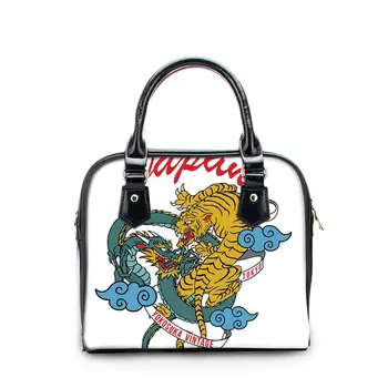

Cusotm Tiger Pattern Print Handbag Women Luxury Hand Bag Totes Ladies PU Leather Shoulder Crossbody Bag Feminine