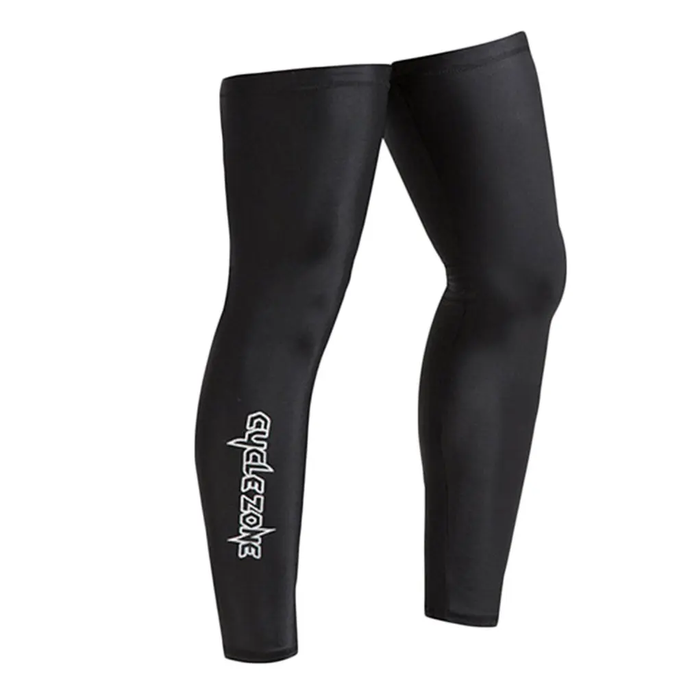 

Unisex Outdoor MTB Bike Cycling Leg Warmers Bicycle Leg Sleeves Covers Windproof Breathable UV Protection White/Black