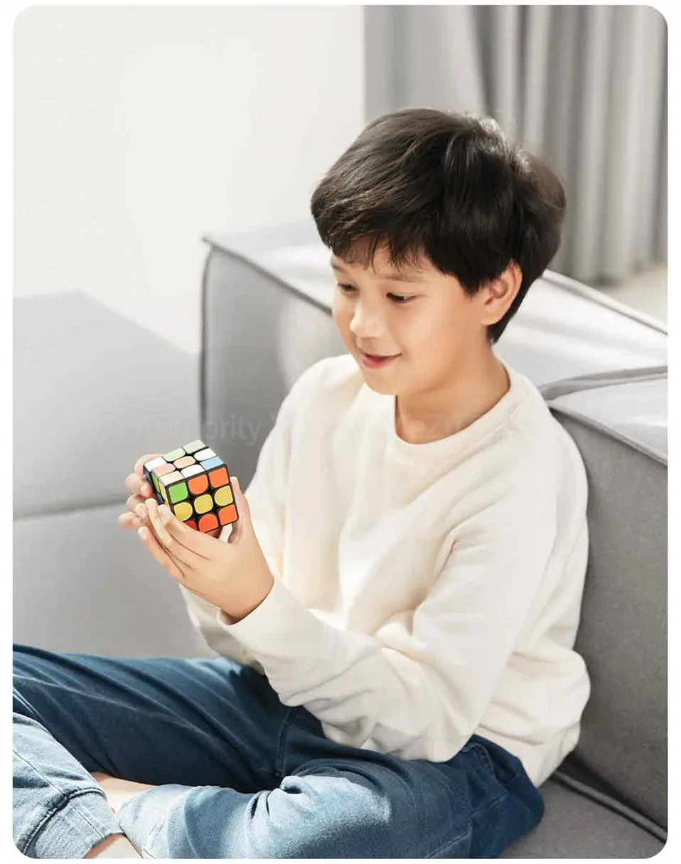 Xiaomi Mijia Смарт Стразы «Кубик Рубика» 3x3x3, 6-axis сенсор Цвет квадратный магический куб головоломка образования работать с Mijia APP