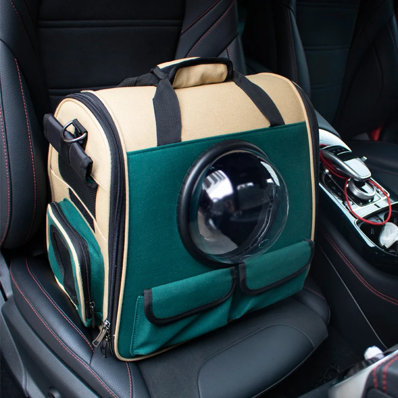 

High quality foldable astronaut transport travel carrying capsule tote shoulder handbag cat dog backpack pet carrier bag