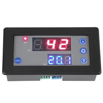 

DC 12V Timing Delay Relay Module Cycle Timer Digital LED Dual Display 10A 1500W Timer Delay Relay Cycle Timer