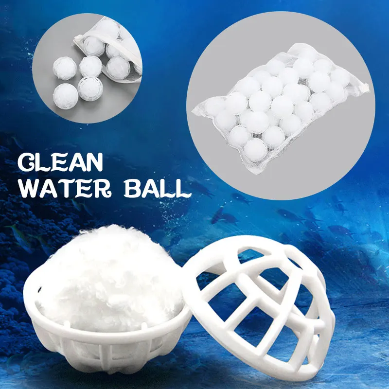 Полиэфирный очищающий шар экономичный фильтр серии Clear Clean удобный фильтр мяч Бактериостаз дезинфекция на открытом воздухе