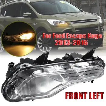 

Car Left Front Yellow Bumper Fog Light Lamp Assembly Clear With 1pc Halogen Bulb For Ford Escape Kuga 2013 2014 2015 2016