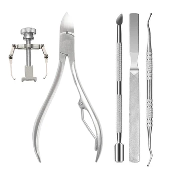 

Ingrown Toenail Correction Tool Set Nail Pedicure Elastic Patch Straightening Clip Brace Bunion Corrector Tools For Body 1 Set