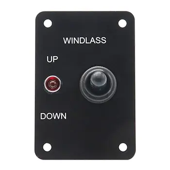 

Professional With LED Light Car Anchor Windlass UP/DOWN Toggle Switch Control Panel with Red Indicator Light for Marine Boat