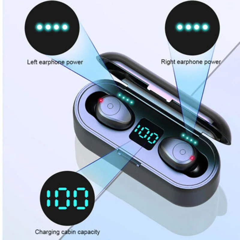 TWS Bluetooth V5.0 наушники беспроводные стерео спортивные наушники гарнитура сенсорный наушник
