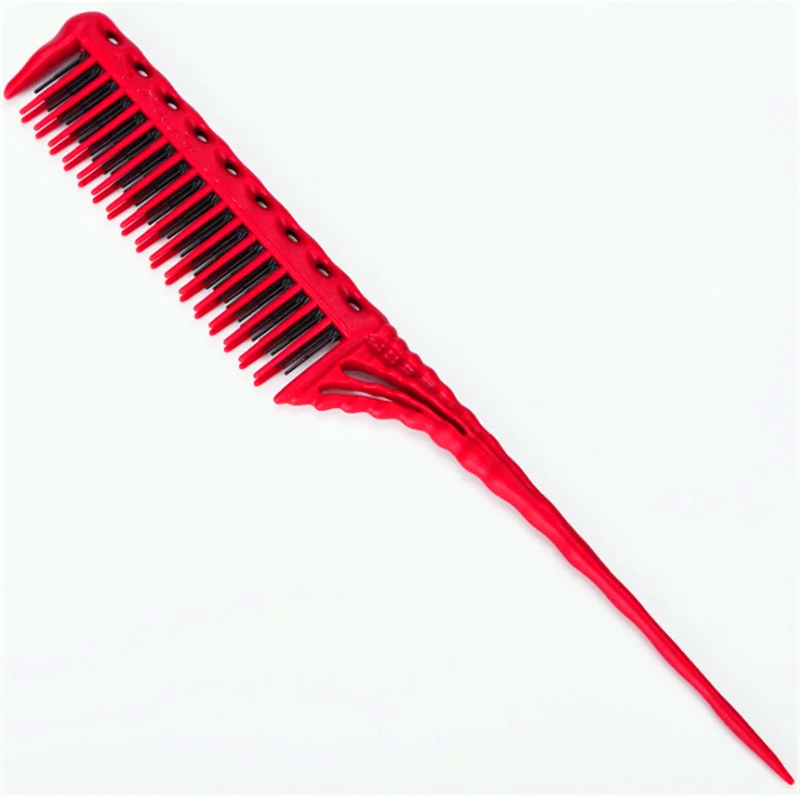 

3-Row Teeth Teasing Comb Detangling Brush Rat Tail Comb Adding Volume Back Coming Hairdressing Combs