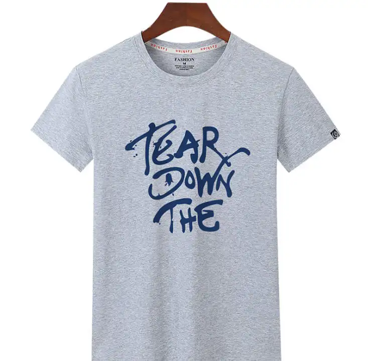 Men's cotton fashion casual short-sleeved T-shirt 467 | Мужская одежда