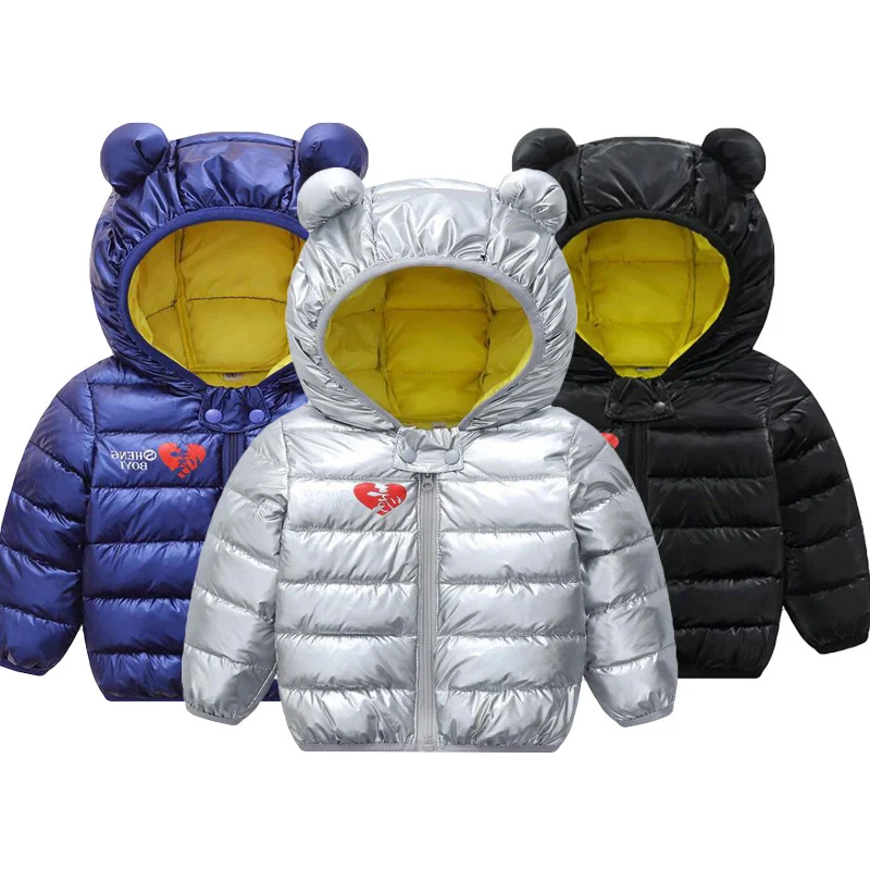 

2019 Autumn Winter Warm Jackets for Girls Coats for Boys Jackets Baby Girls Jackets Kids Hooded Outerwear Coat Children Clothes