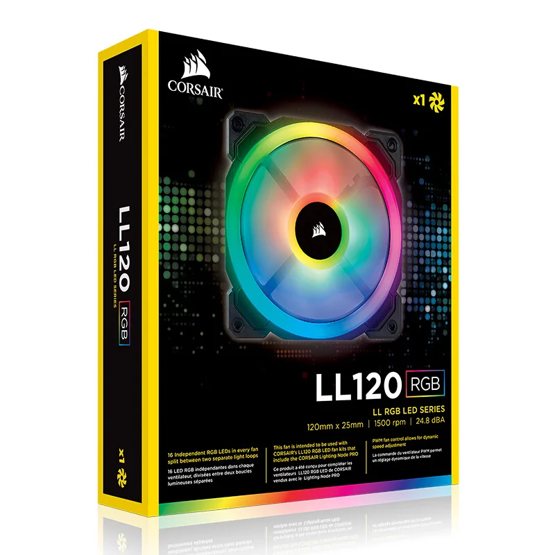 Corsair LL Series LL120 LL140 RGB 120 мм 140 двойной светильник светодиодный PWM одинарный