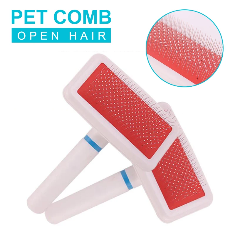 

Pet Product Dog Comb Antistatic Stainless Steel Needle Open Hair Cat Comb Beauty Tools Remove Floating Hair Massage Gasbag Combs