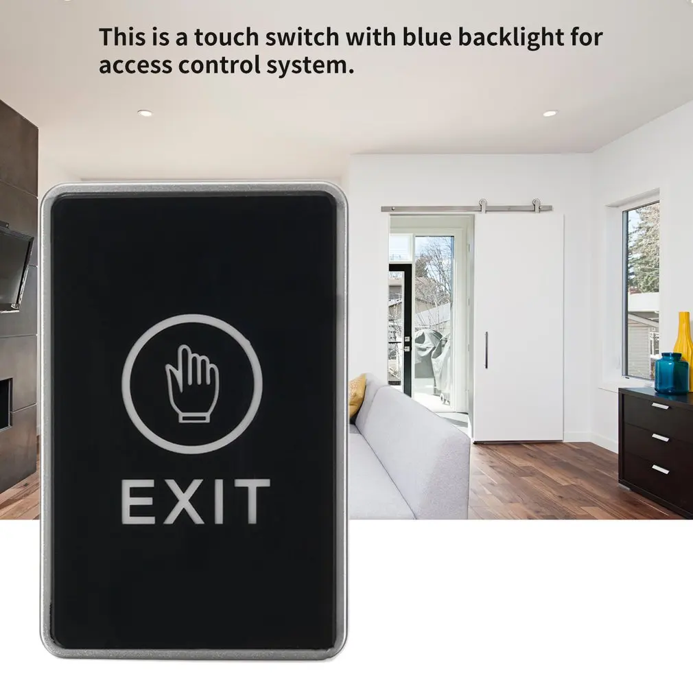 LESHP кнопочный сенсорный датчик, кнопка выхода, система контроля доступа, кнопка выхода двери, светодиодный индикатор для дома