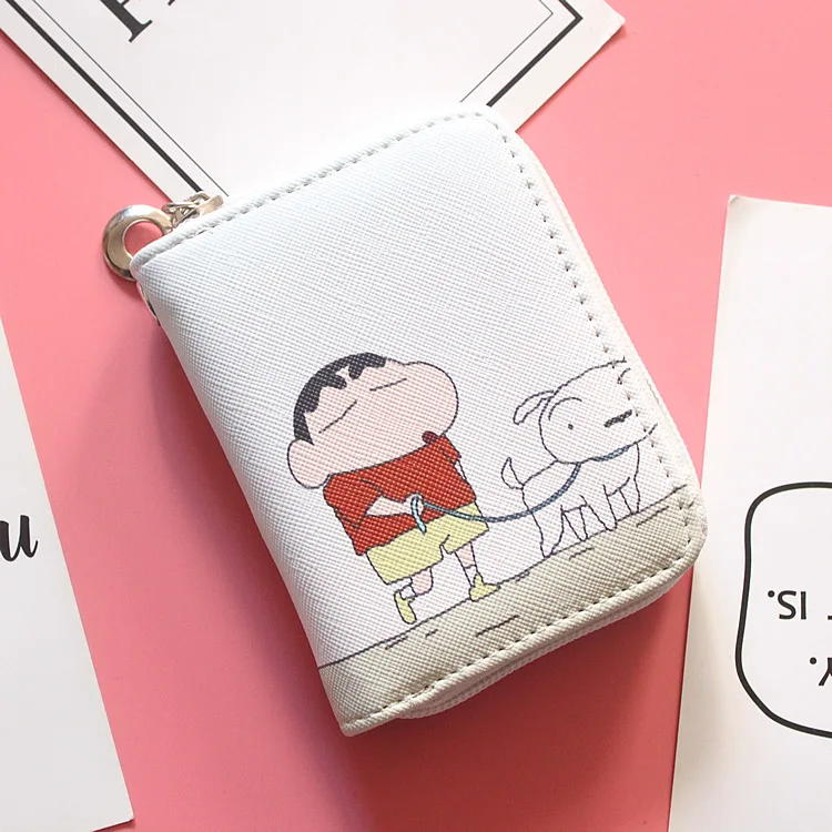 13 Crayon Shinchan портмоне мультфильм аниме женские Девушки короткий кошелек на молнии - Цвет: NO.12