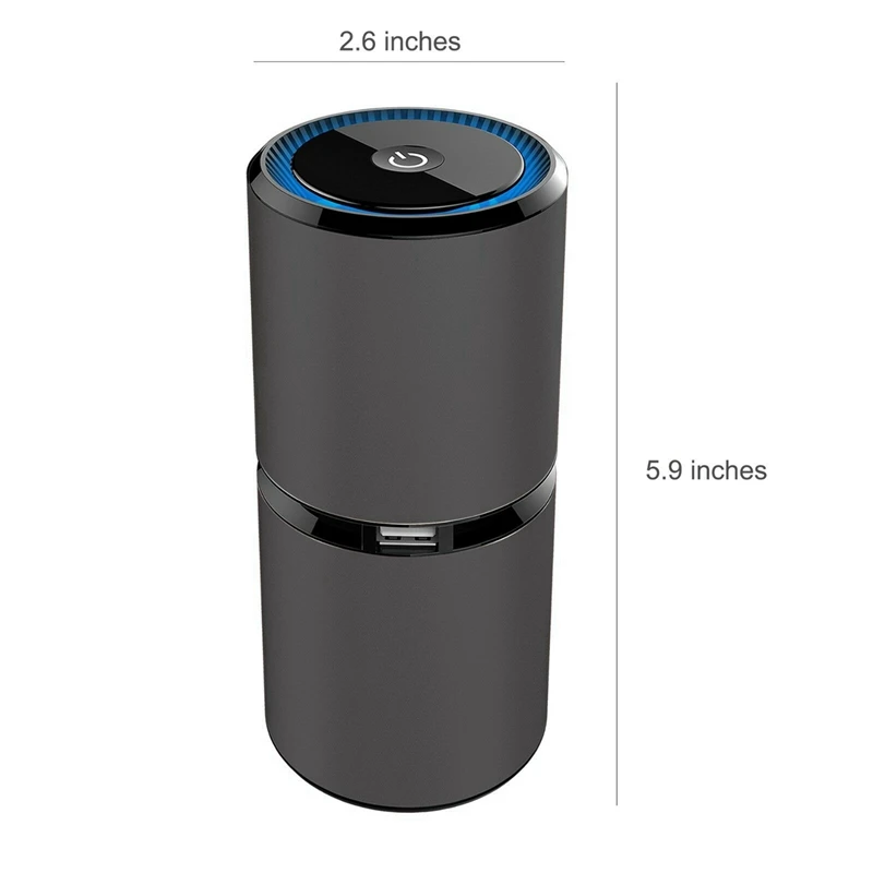 

Car Ionizer Air Purifier Anion Air Freshener PM2.5 Dust Smoke Cleaner for Home/Car