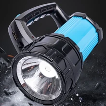 1 шт. перезаряжаемая ручная лампа для кемпинга, фонарь, прожектор, фонарик, светодиодный фонарь для прогулок, охоты и кемпинга, Прямая поставка