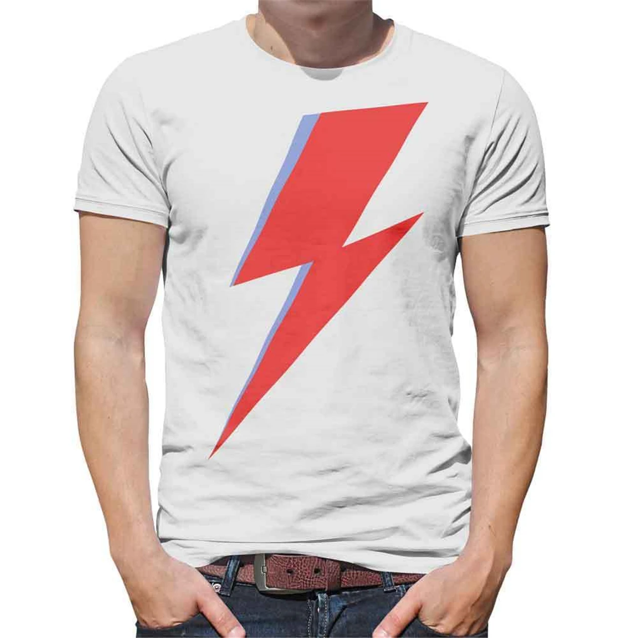A Tribute to Bowie топы футболка Aladdin Flash Glam Rock 70's Футболка Дэвид Homme по индивидуальному
