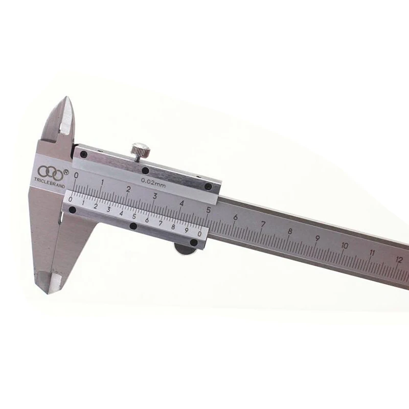 Vernier Caliper 6" 0-150mm/0.02mm Metal Carbon Steel Calipers Gauge ToolBR 