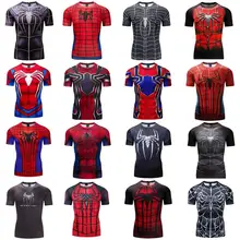 Железный Паук PS4 Человек-паук косплей костюм Премиум 3D Печатный Костюм компрессионная футболка Finess Gym быстросохнущие обтягивающие Топы
