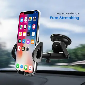 

Hot universal mobile phone holder Car Center Console car phone Bracket Instrument Panel/Windshield Two-in-one adsorption Bracket