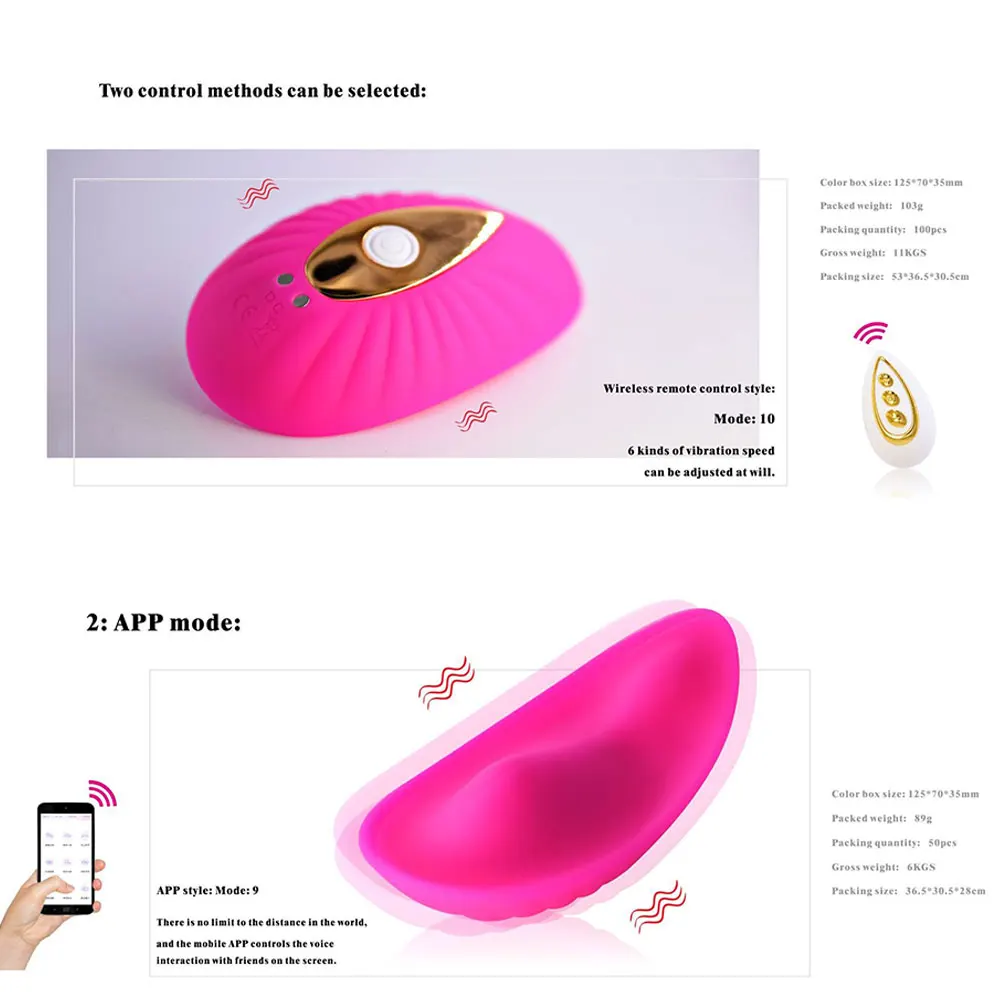 Portable Panty Vibrator Invisible Vibrating Egg Clitoral Stimulator 10 Modes Sex Toys for Woman APP Bluetooth Wireless Control