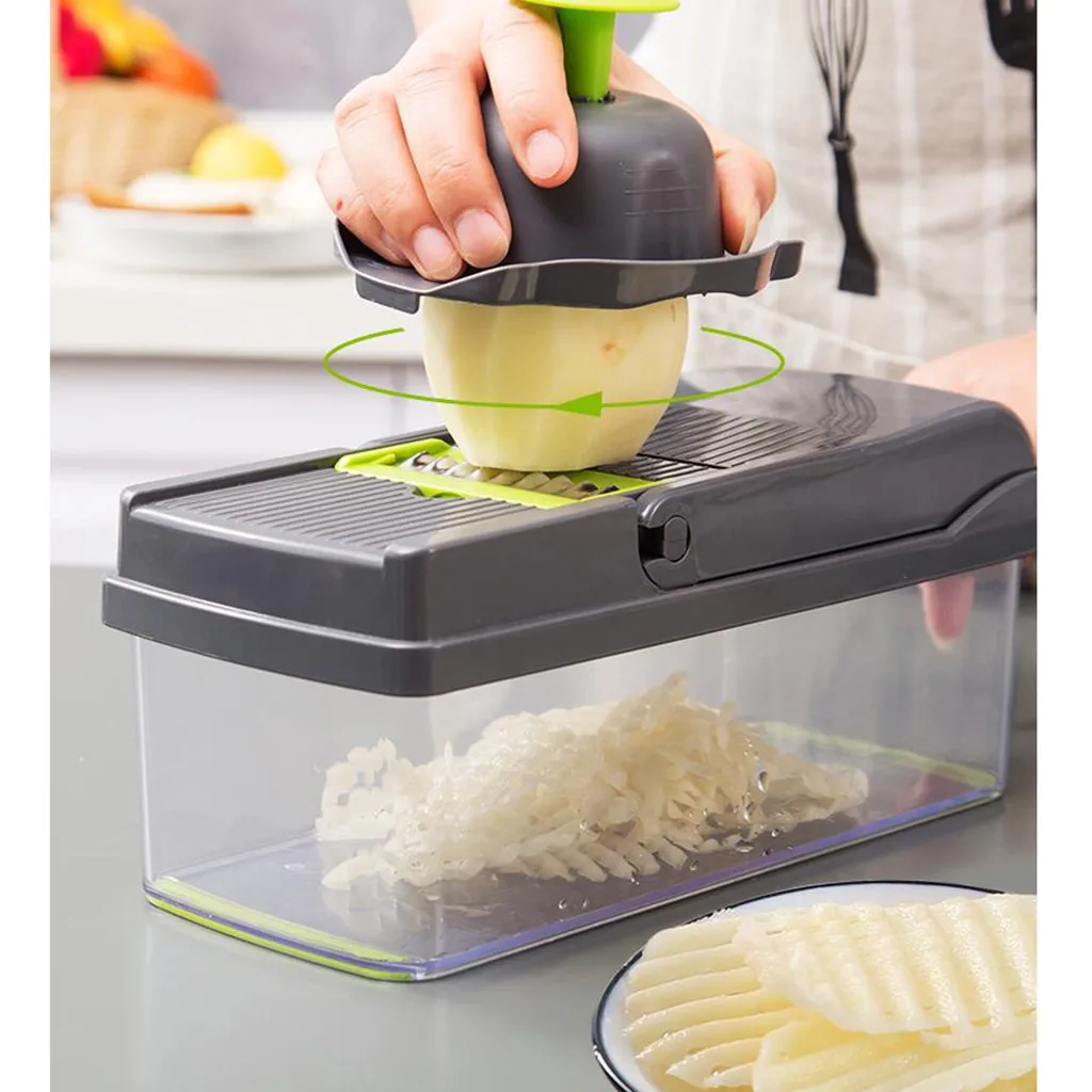 

7 in 1 Kitchen Garlic Pressing Food Cutter Chopper Slicer Peeler Dicer Vegetable Cheese Fruit Vegetable Tools Kitchen Gadgets
