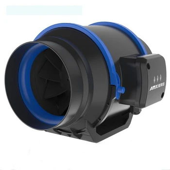 

220V 4" Exhaust Fan Wall Window Mountable Toilets Kitchen Bathroom Home Silent Inline Pipe Duct Fan Ventilate Air Cleaning